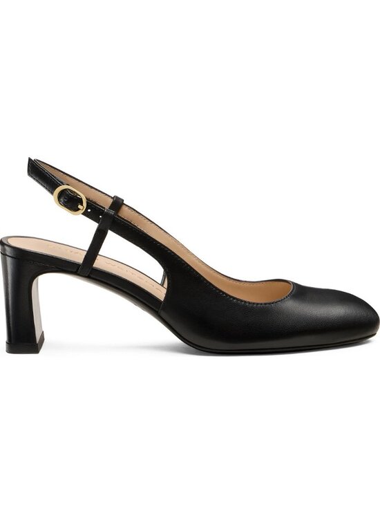Stuart Weitzman Shoes - $550 STUART WEITZMAN BABETTE SLINGBACK PUMP BLACK LEATHER BLOCK 12 US (DD14)
